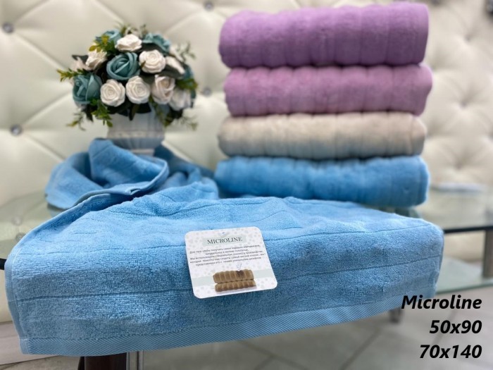MICROLINE (розовые) 70х130 Полотенце Микрокоттон