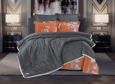 Постельный набор Казанова Лаура (графит/коралл) Egypt Cotton комплект K-EBPO-1941 к-т