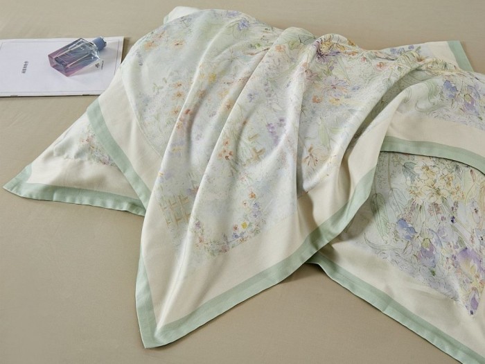 Постельное белье Asabella Евро, фланель-тенсел 2268-6