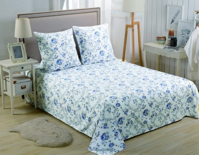 Простынь универсальная сатин печатный PCR-232 160x220