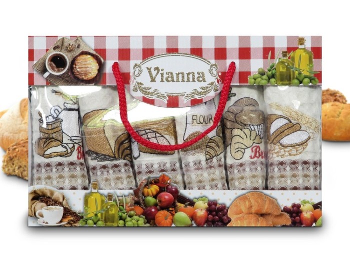 Набор кухонных полотенец Vianna Luxury Series (35x50 - 6 шт) 8052-09