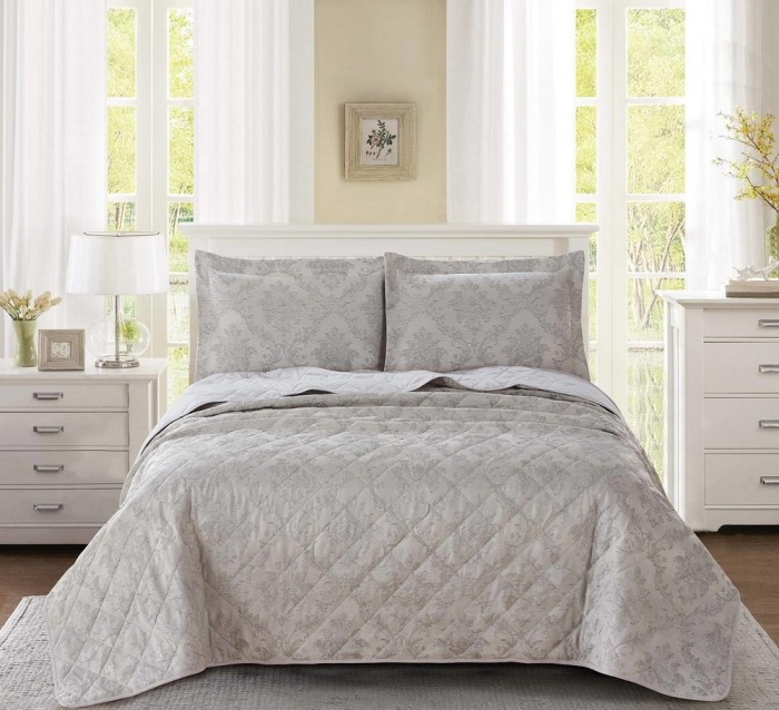 Лукерия (серо-голубая) Покрывало 240х260