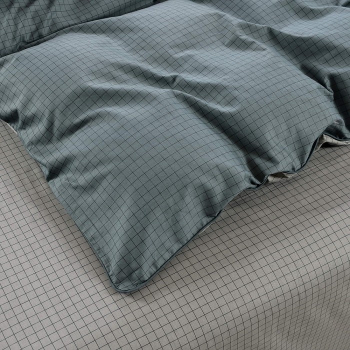 Диксан (серый) Комплект постельного белья сатин Евро 4н