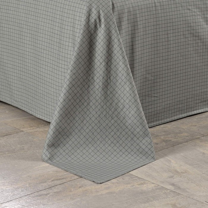 Диксан (серый) Комплект постельного белья сатин Евро 4н