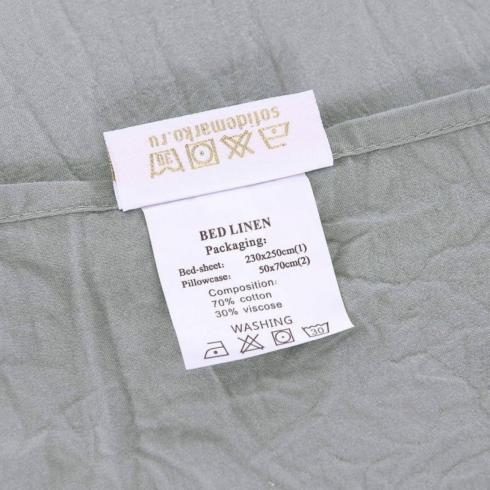 Мираж (зеленый) Комплект постельного белья жатка 7Е 4н