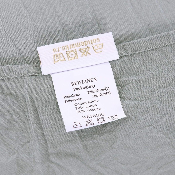 Мираж (зеленый) Комплект постельного белья жатка 7Е 4н