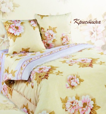 Комплект постельного белья Семейный Поплин 70х70-2шт ПА-4-Кристина