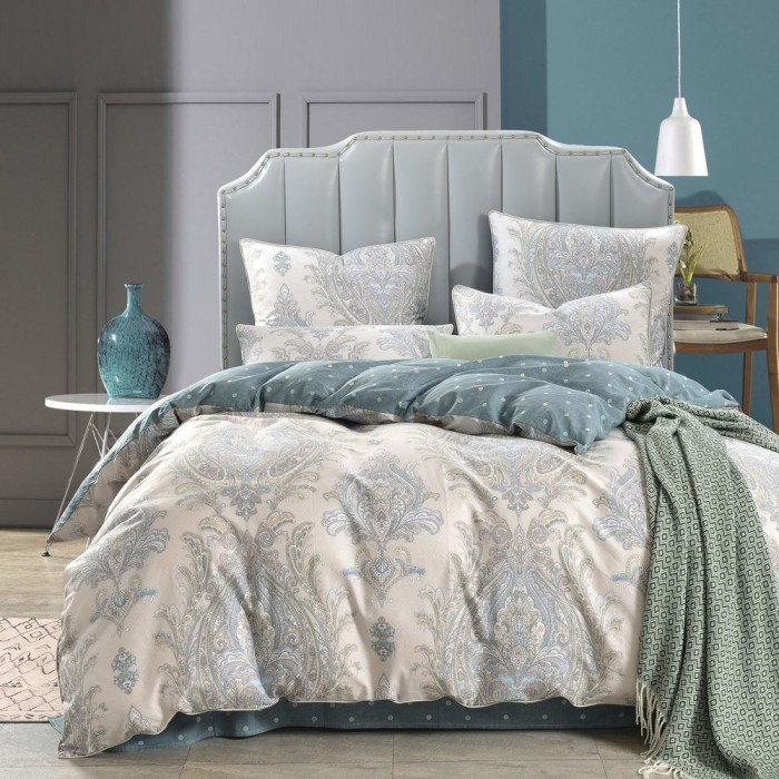 Ватикан (зеленый) Комплект постельного белья Сатин 2х