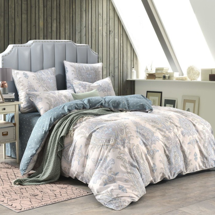 Ватикан (зеленый) Комплект постельного белья Сатин 2х