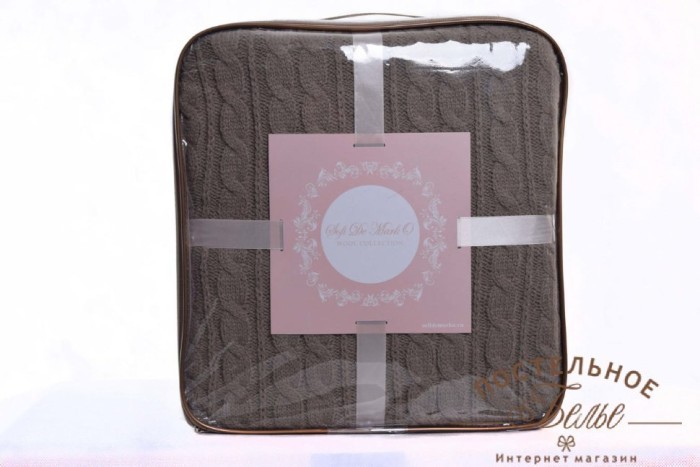 Давинчи (шоколад) Плед 220х240