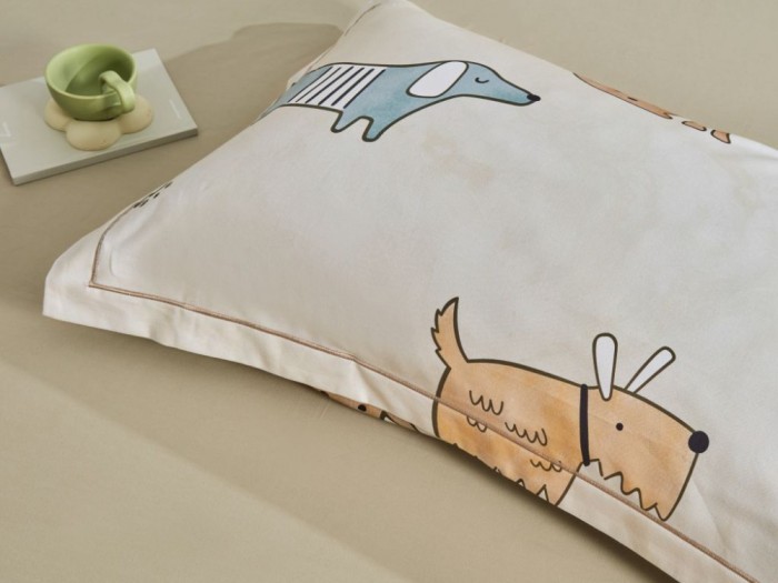 Комплект постельного белья 1,5-спальный, фланель 2210-4S