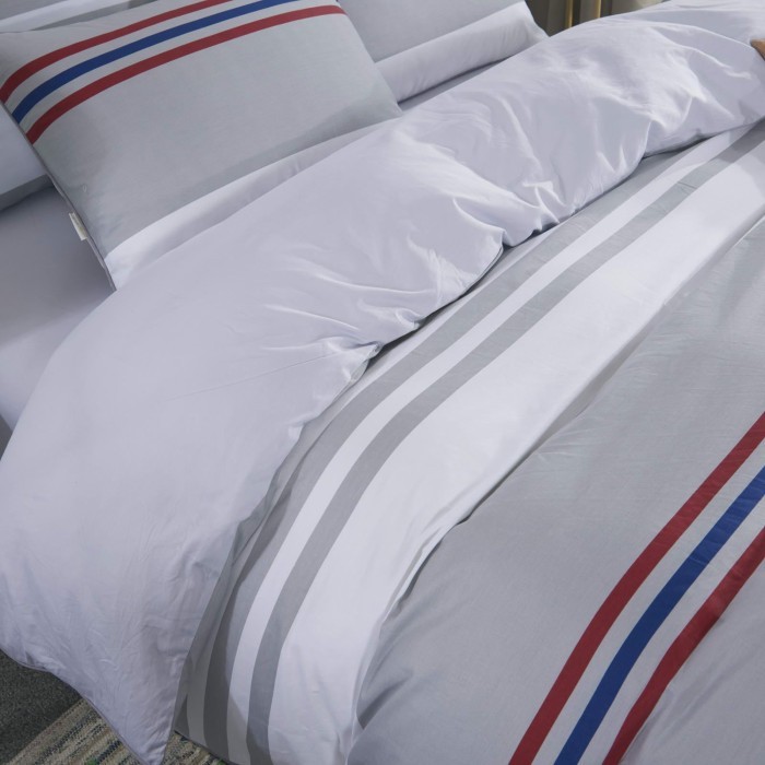 Эмиль (серый) Комплект постельного белья сатин Евро 4н