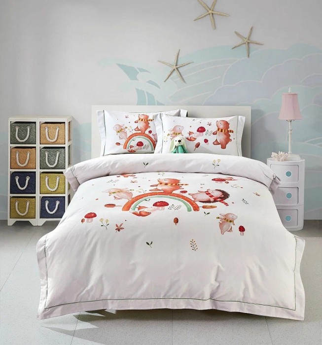 Комплект постельного белья 1,5-спальный, египетский хлопок Premium 2313-4XS 