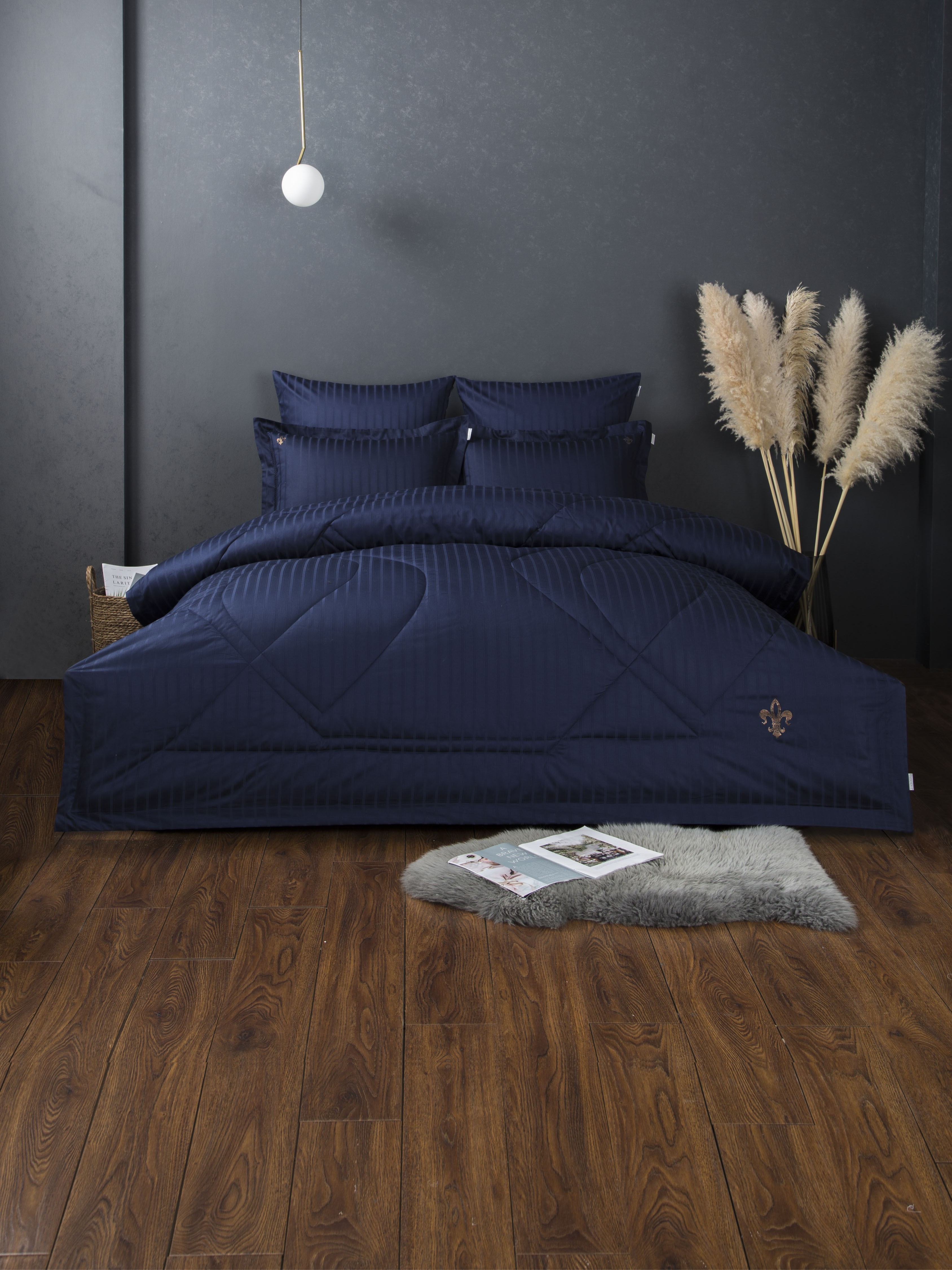 Комплекты для сна Stripe Le-Man (индиго) Egypt Cotton Полуторный