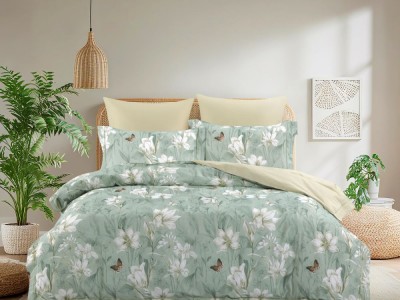 Комплект постельного белья Евро, сатин с лазерной печатью 2372-6