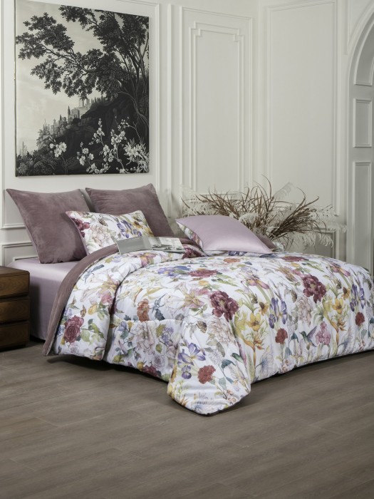 Комплекты для сна Ирис (пыльная роза жемчуг) ABC Egypt Cotton Tencel Евро