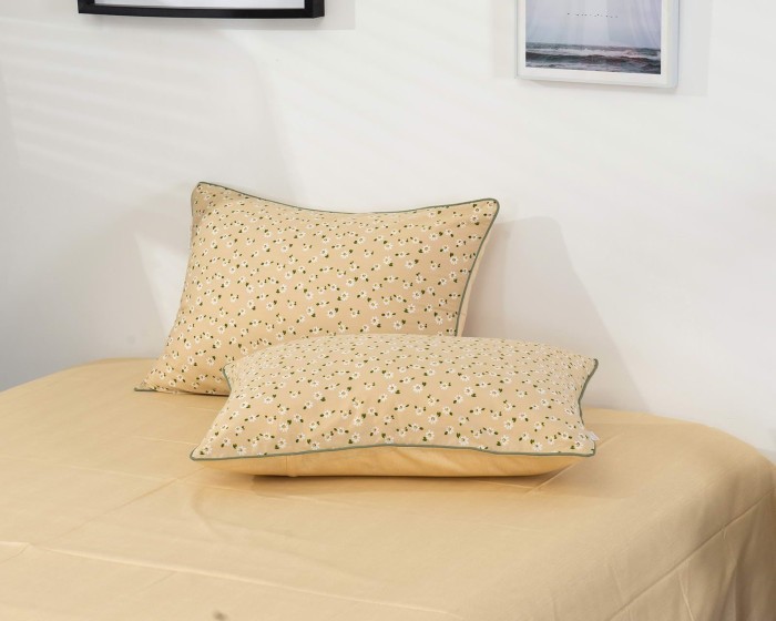 Августина (крем) Комплект постельного белья сатин Евро 4н