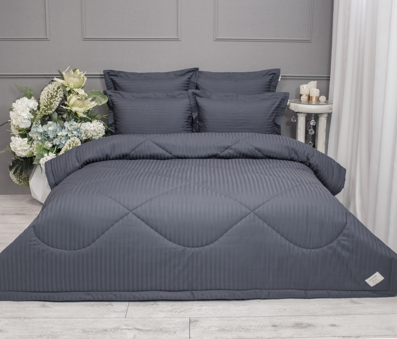 Hotel (индиго) Cotton комплект Евро KP-EBPO-2640 к-т