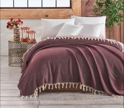 Покрывало NAZBONC цвет бордовый 200 х 220 см
