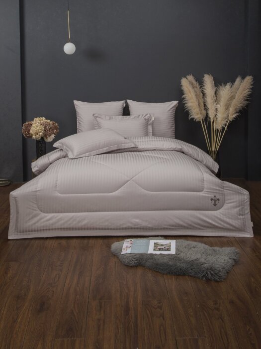 Комплекты для сна Stripe Royal (бежевый крем) Egypt Cotton Евро K-ЕВРО-3082 к-т