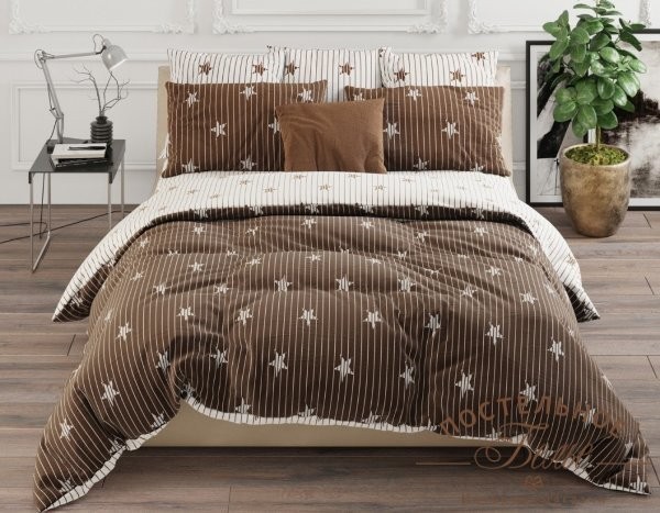 Постельное белье Вальтери 8228-2-8229-2 бязь евро