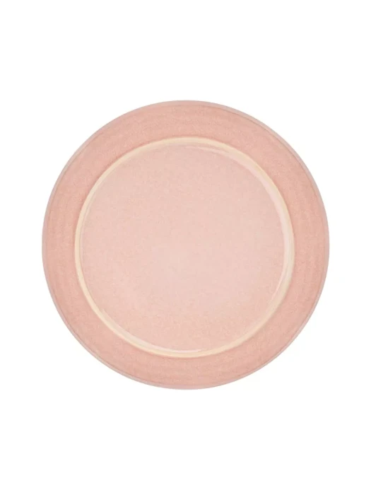 Набор глиняных тарелок Arya Stoneware 4 ед Розовый