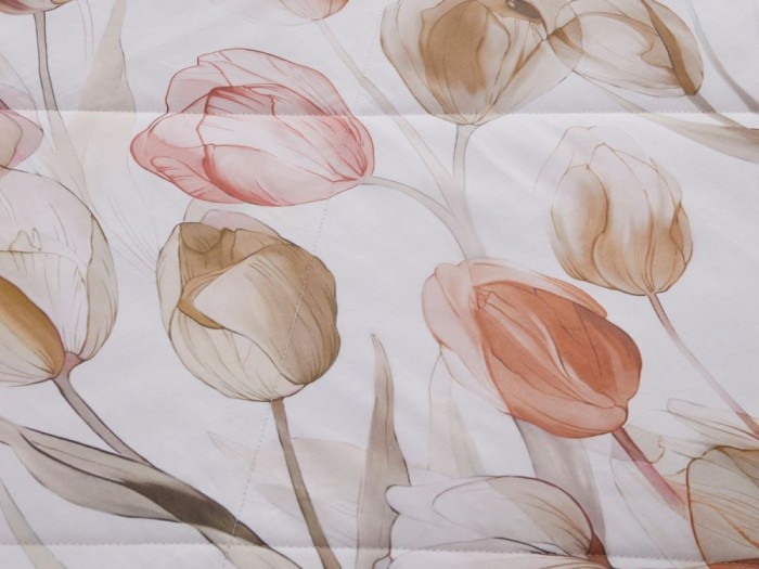 Комплект с 2-мя летними одеялами из сатина с лазерной печатью 160х220 см, 2346-2OSP