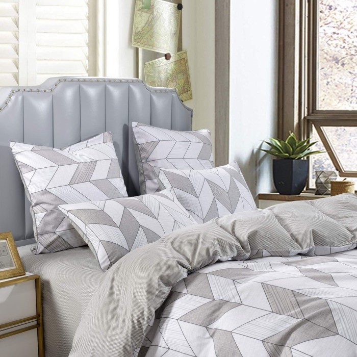 Жеральдин Комплект постельного белья сатин Евро 4н