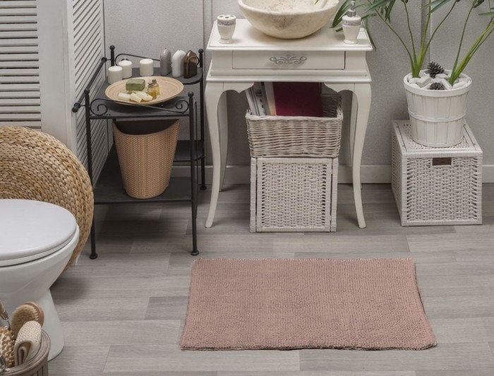 MANDI (абрикос) Коврик для ванной кружевной 50х80