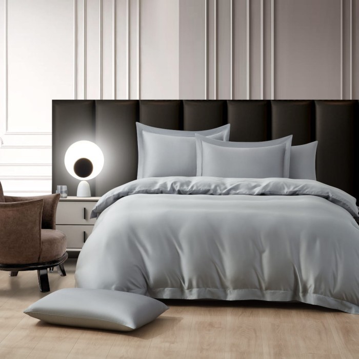 Постельное белье Arya Бамбук Tencel Arty Серебристый