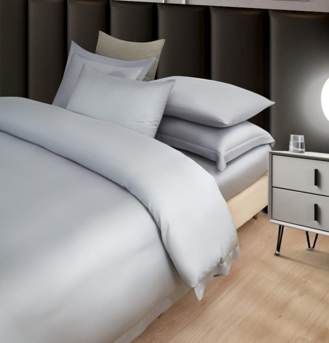 Постельное белье Arya Бамбук Tencel Arty Серебристый