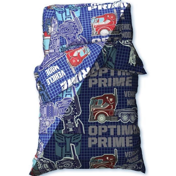 Постельное белье 1,5 сп Neon Series "Optimus Prime" Transformers 143*215 см, 150*214 см, 50*70 см -1 шт