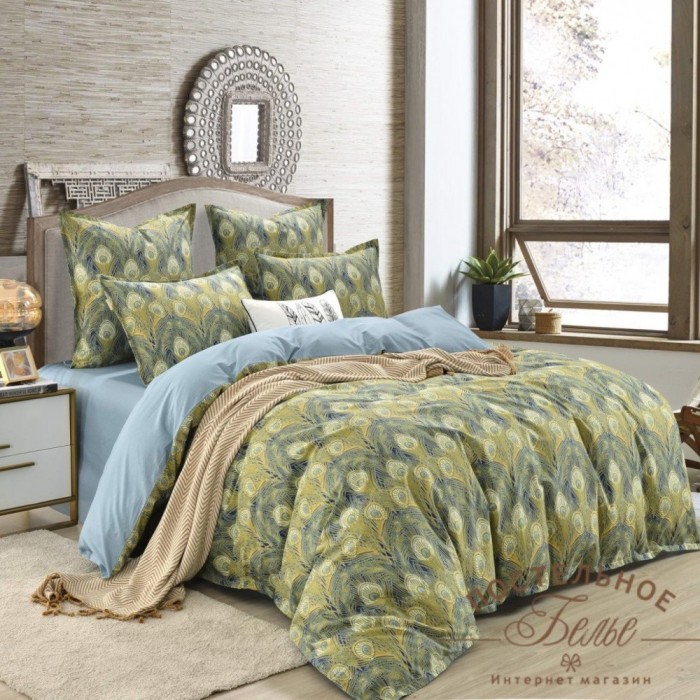 Сатурн Комплект постельного белья сатин Евро 4н