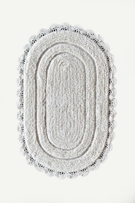 Loretta (крем) Набор ков. для ванной кружевной 60х100 и 50х50