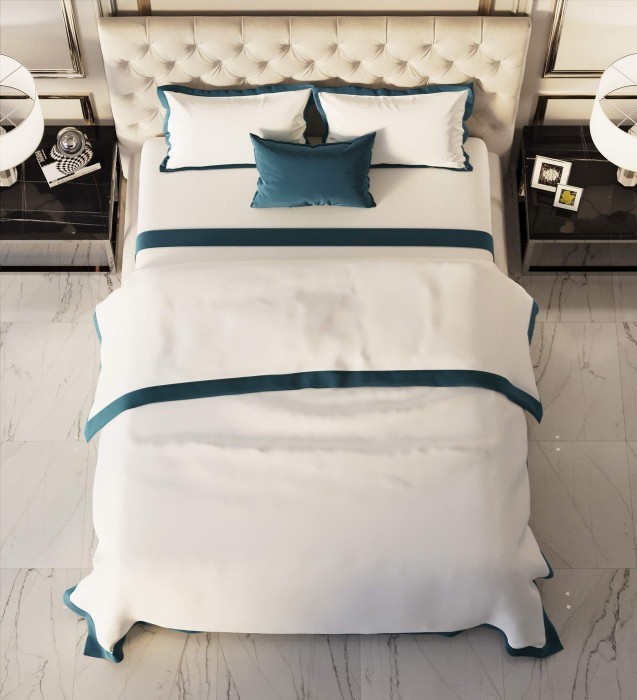 Флер №7 Комплект постельного белья сатин Евро 4н