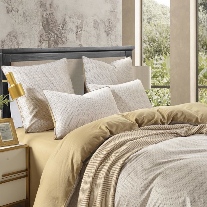 Гудини (беж) Комплект постельного белья сатин Евро 4н