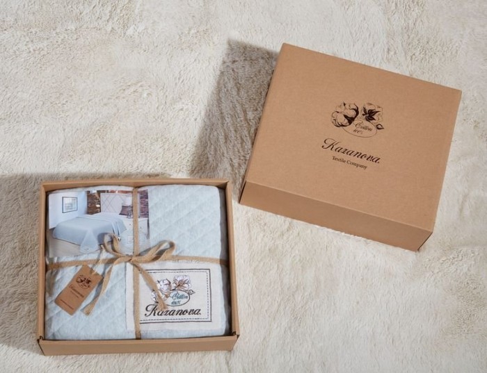 Покрывало Казанова Покрывало 2х Томпсон (синий) 200х220 SR56-184-2.0