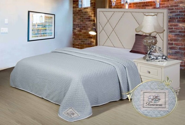 Покрывало Казанова Покрывало 2х Томпсон (синий) 200х220 SR56-184-2.0