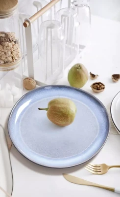 Глиняный набор тарелок Arya Terra Cotta 4 ед Бирюзовый