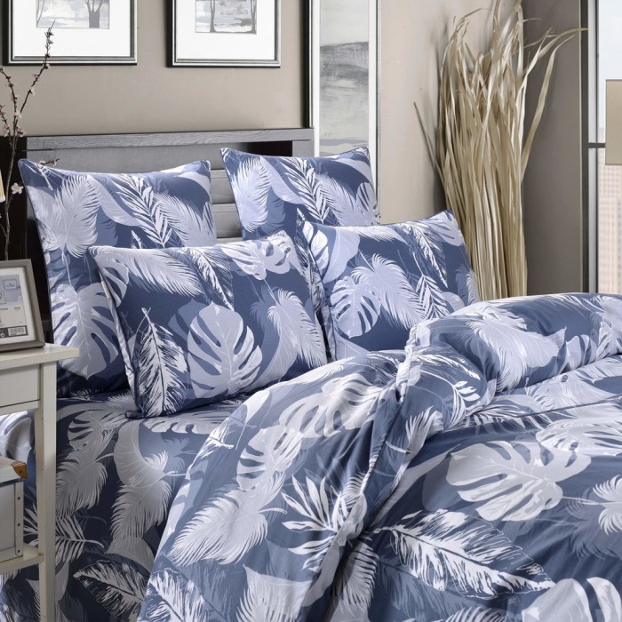 Элфри (серая) Комплект постельного белья сатин Евро 4н