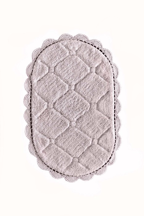 Brianna (пудра) Коврик для ванной кружевной 60х100