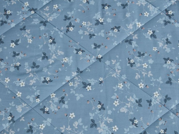 Комплект с летним одеялом полуторный из печатного сатина 160х220 см, 2170-OSPS