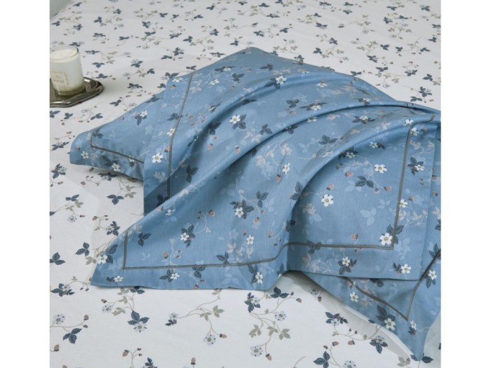 Комплект с летним одеялом полуторный из печатного сатина 160х220 см, 2170-OSPS