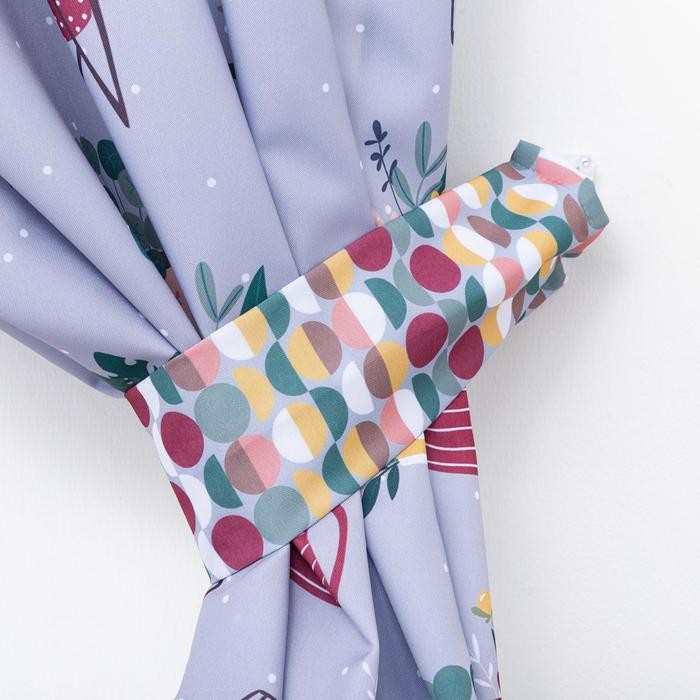 Комплект штор д/кухни с подхватами Этель "Hygge" 145х180см-2 шт.,100% п/э