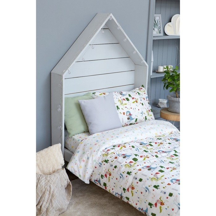 Постельное бельё Этель «Рыцари» 145×210 см, 150×210 см, 50×70 см - 1 шт, 125 г/м², бязь, хлопок 100%