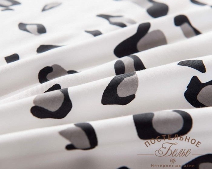 Табио черно-белый Комплект постельного белья сатин 7Е
