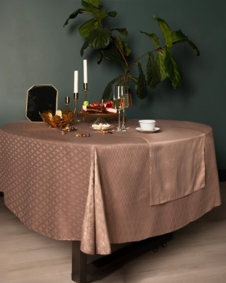 Катрин кофе Скатерть круглая 160см