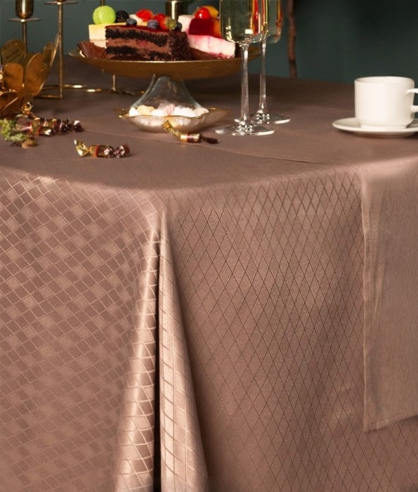 Катрин кофе Скатерть круглая 160см