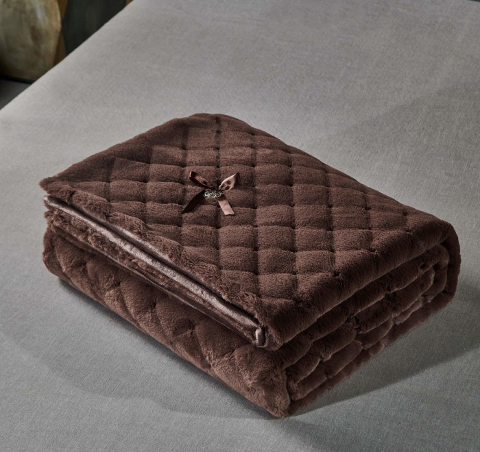 Бернард (шоколад) Покрывало 160х220