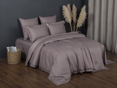 Комплекты постельного белья Stripe Royal (капучино) Евро